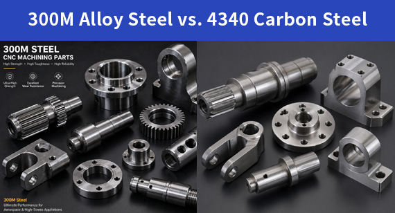 300M Alloy Steel vs. 4340 Carbon Steel CNC Machining Parts
