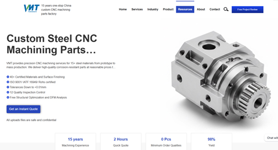 Custom Carbon Steel CNC Machining Parts Factory VMT Custom Carbon Steel CNC Machining Parts Factory VMT