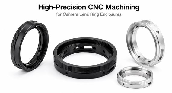 High-Precision CNC Machining for Camera Lens Ring Enclosures High-Precision CNC Machining for Camera Lens Ring Enclosures