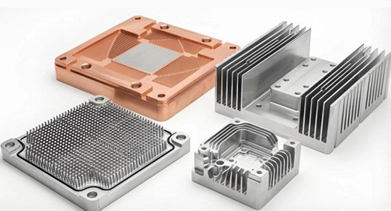 Custom Complex CNC Machined Metal Heat Sinks Custom Complex CNC Machined Metal Heat Sinks