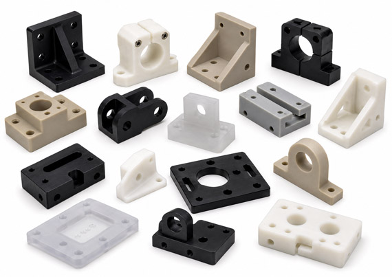 Custom Engineering Plastics CNC Machining Brackets & Mounts Custom Engineering Plastics CNC Machining Brackets & Mounts