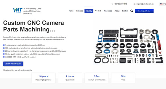 Top 10 CNC Camera Parts Machining Manufacturers in the World (2026 Ranking)