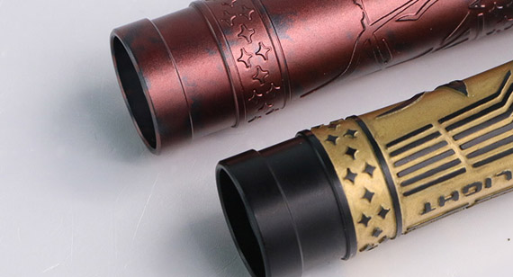 Titanium CNC Machined Flashlight Housing Titanium CNC Machined Flashlight Housing