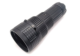 CNC Machined Large Outdoor Flashlight Housing CNC Machined Large Outdoor Flashlight Housing