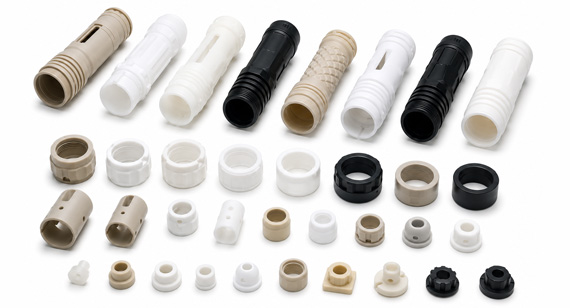 Custom CNC Plastic PEEK POM PTFE PA Nylon ABS Flashlight Housings Components Custom CNC Plastic PEEK POM PTFE PA Nylon ABS Flashlight Housings Components