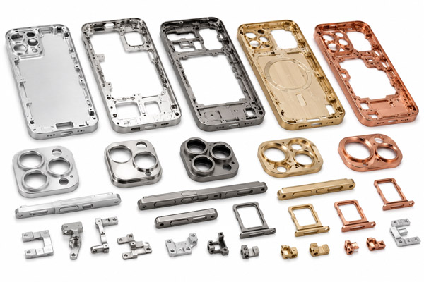 Custom CNC Mahcined Metal Aluminum Stainless Steel Titanium Brass and Copper Phone Frames and Smartphone Housing Parts