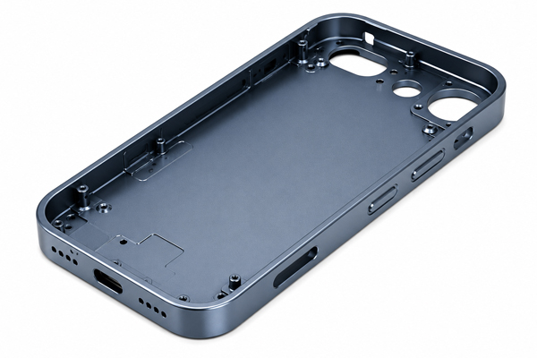 Custom CNC Machined Aluminum Smartphone Frame Prototype
