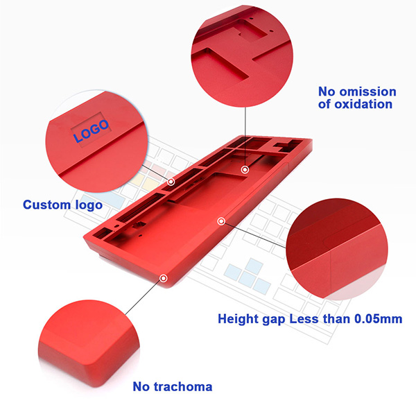 Custom CNC Machined Mechanical Keyboard Cases Mounting Structures Requirements