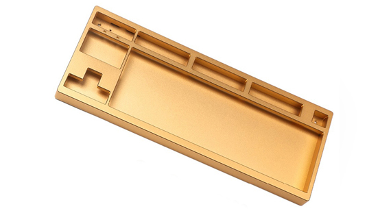 Gold Anodizing CNC Machined Keyboard Cases