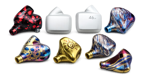 Custom CNC Machined In-Ear Monitor Shells Surface Treatments