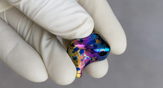 Custom CNC Machined Titanium In-Ear Monitor Shells Housing ( IEM Shell )