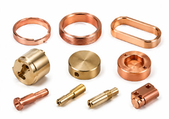 CNC Machined Brass and Copper Alloys Bluetooth Earphone Charging Case Housings（decorative rings, counterweights）