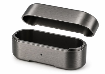 CNC Machined Brushing Bluetooth Earphone Charging Case Housings