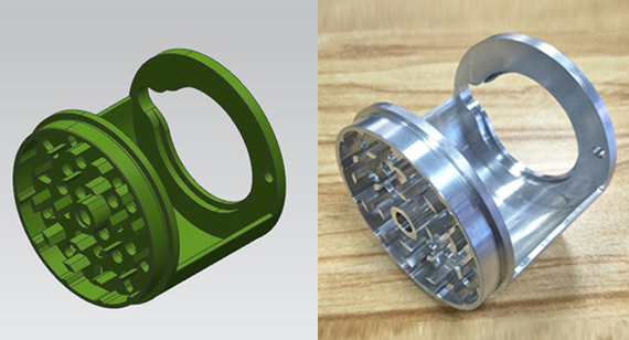 CNC Milling of Herb Grinder Teeth and Positioning Holes CNC Milling of Herb Grinder Teeth and Positioning Holes