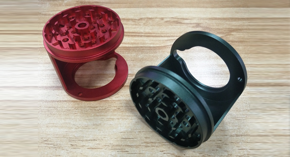 CNC Machined Anodizing Rotary-Shaft Herb Weed Grinder CNC Machined Anodizing Rotary-Shaft Herb Weed Grinder