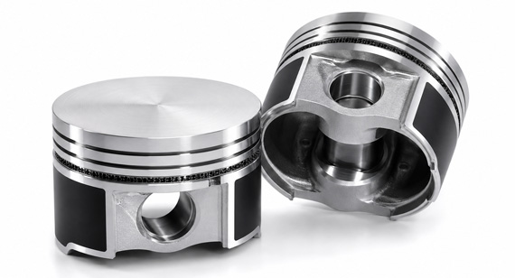 Custom CNC Machined Flat-Top Aluminum Automotive Pistons