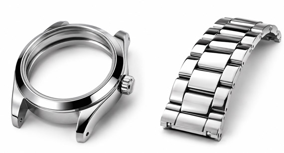 Stainless Steel Polishing CNC Machined Watch Case and Bracelet