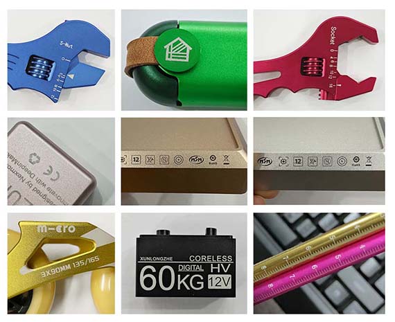 Laser Engraving Anodized Aluminum CNC Machining Parts