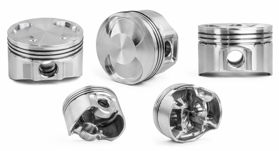 Custom CNC Machined Aluminum Racing and High-Performance Pistons