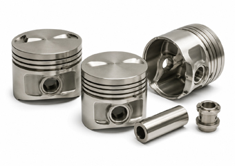 Electroless Nickel Plating Custom CNC Machined Aluminum Pistons and Component