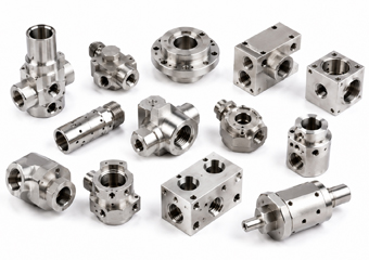 CNC Machined Stainless Steel Valves, Fittings and Fluid-Control Parts