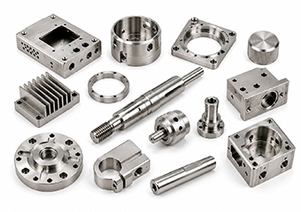 Stainless Steel CNC Machined Parts for Electronics and Instruments Housings, Frames, Knobs and Shafts