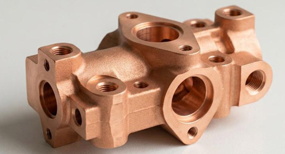 Copper CNC Machined Parts by Media Blasting Copper CNC Machined Parts by Media Blasting