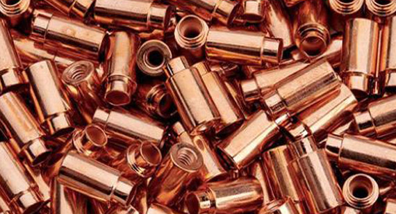 Copper CNC Machined Parts by Electroplating Copper CNC Machined Parts by Electroplating