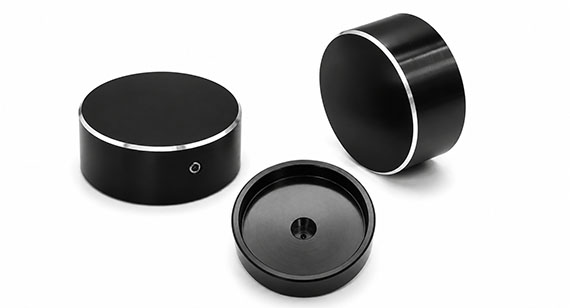 CNC Machining Black Anodized Aluminum Control Knobs