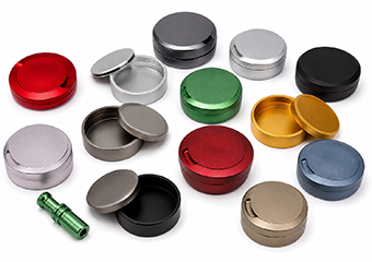 CNC Machined Aluminum Snuff Cans
