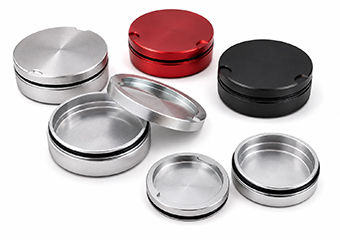 CNC Machined Two-Piece Snuff Can Body and Lids