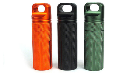 Custom CNC Machining Metal Waterproof EDC Pill Bottle Cases Box Containers Surface Finishing