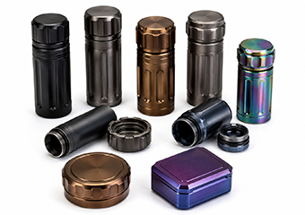 Custom CNC Machining PVD Waterproof EDC Pill Bottle Cases Box