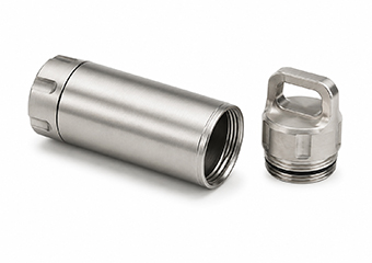 Custom CNC Machining Passivation Waterproof EDC Pill Bottle Cases Box