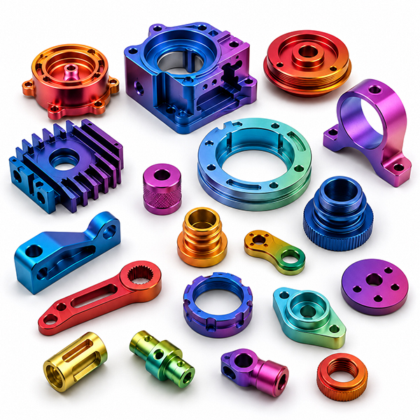 Custom Multi-Color Anodizing Aluminum CNC Machined Parts