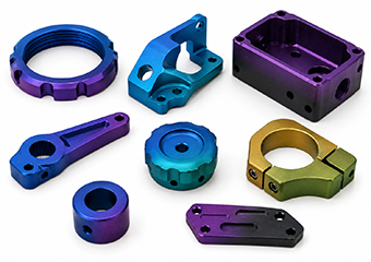 Bead Sand Blasting Multi-Color Anodizing Aluminum CNC Machining Parts