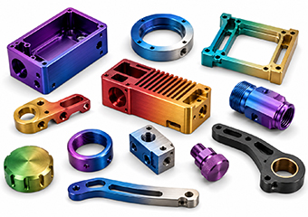 Brushing Multi-Color Anodizing Aluminum CNC Machining Parts