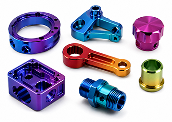 Polishing Multi-Color Anodizing Aluminum CNC Machining Parts