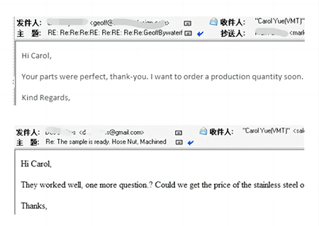 Customer Feedback – Prototype Approval and Production Confidence