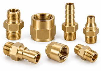 Custom Brass CNC Turned Connectors