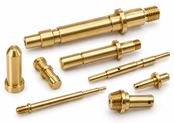 Custom Precision Brass CNC Turned Pins & Shafts