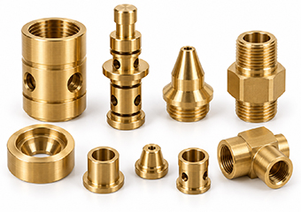 Custom Precision Brass CNC Turned Valve & Flow Components