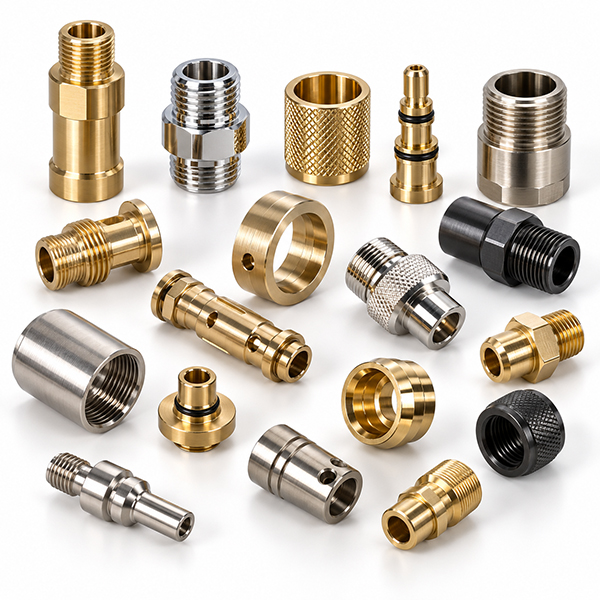 Custom Precision Brass CNC Turned Parts For Surface Finishing