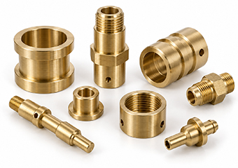 Custom Precision Brushing Brass CNC Turned Parts