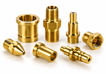Custom Precision Gold Plating Brass CNC Turned Parts
