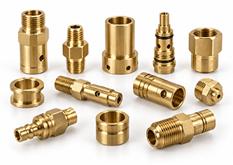 Custom CNC Turned Automotive & Mobility Systems Brass Components