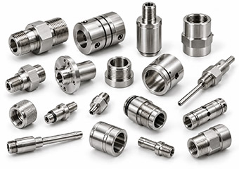 Precision Stainless Steel CNC Turned Connectors & Couplings & Sensor Components Precision Stainless Steel CNC Turned Connectors & Couplings & Sensor Components