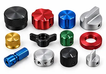 Custom Anodized Aluminum Knobs & Control Components CNC Machining
