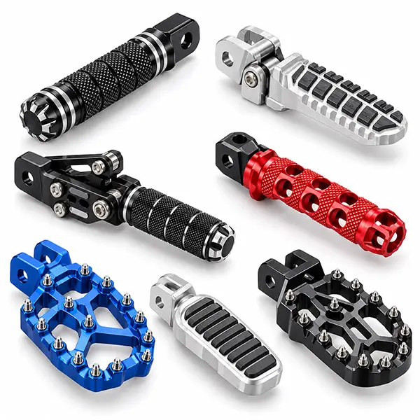 Custom CNC Machining Motorcycle Footrests & Foot Pegs Manufacturing