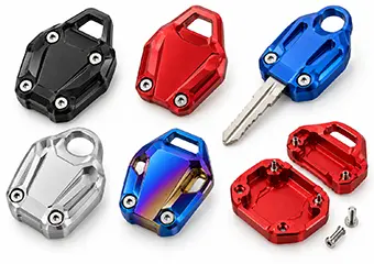 Custom CNC Integrated Key Ring & Attachment Key Heads Machining Custom CNC Integrated Key Ring & Attachment Key Heads Machining
